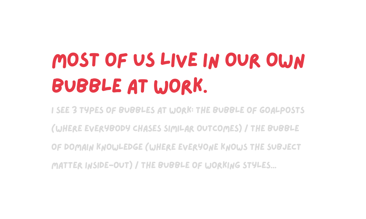 The Art of "Bursting" Your Own Bubble
