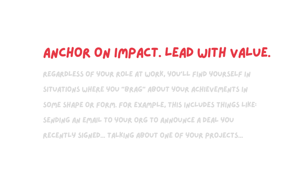 How to brag at work (without being annoying)
